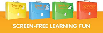 -Toys Baby Learning Kit: Screen Free Learning Toy , 6 Mos+ Finger Puppets, Board Books, Stacking Blocks To Teach Baby First Words, Numbers, Self and Sounds. Teaching Guides, Storage Case, Multi