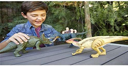 Jurassic World Dual Attack Pteranodon Dinosaurs in Medium Size with Button-activated Dual Strike Action Moves Like Tail & Head Strikes