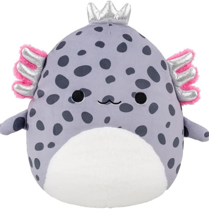 Squishmallows Original 12in Avana The Spotted Axolotl with Silver Crown – Official Jazwares Plush (Medium-Sized)