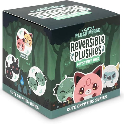 TeeTurtle 3" Reversible Mystery Box Plushie - Cute Cryptids Series - Surprise Soft Stuffed Animal Blind Box
