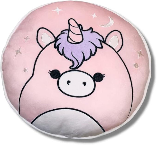 Squishmallows Super Soft Decorative Cushion, (Official Squishmallows Product), 8 Inches Round, Polyester Fill by Franco