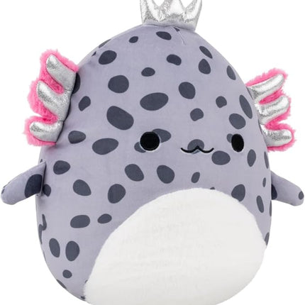 Squishmallows Original 12in Avana The Spotted Axolotl with Silver Crown – Official Jazwares Plush (Medium-Sized)