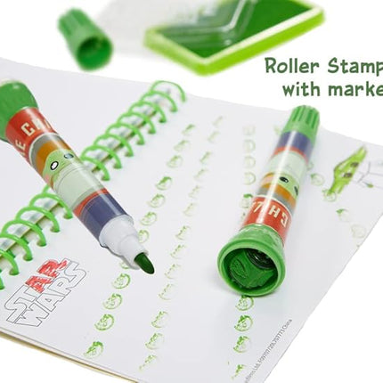 Star Wars Mandalorian Baby Yoda Coloring & Sticker Activity Set for Kids with Travel Carrying Case