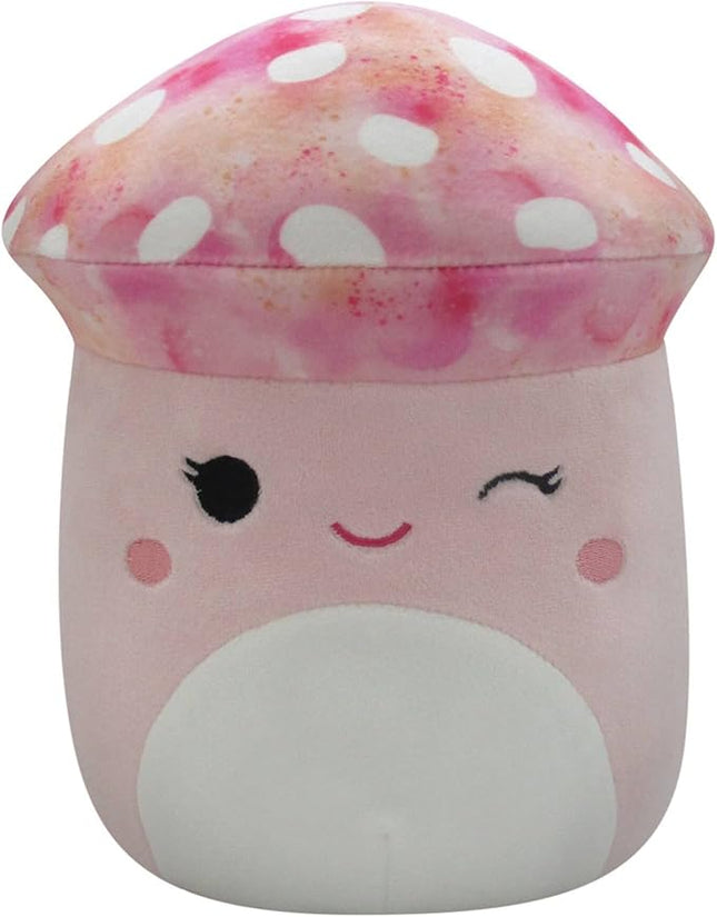Squishmallows Oficial Kellytoy Food Squad Plush Toys Soft Plush Animal (8 Inch, Molly Pink Mushroom)
