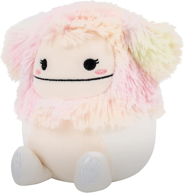 Squishmallows Original 5in Zaylee The White Bigfoot with Rainbow Mane – Official Jazwares Plush (Little)