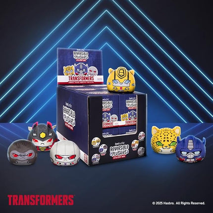 TeeTurtle Transformers Series Reversible Plushie Mystery Box - 3-Inch Mini Two-Sided Blind Box Plush with Embroidered Details – Cute Collectible Surprise Toy for Kids, Teens, and Adults