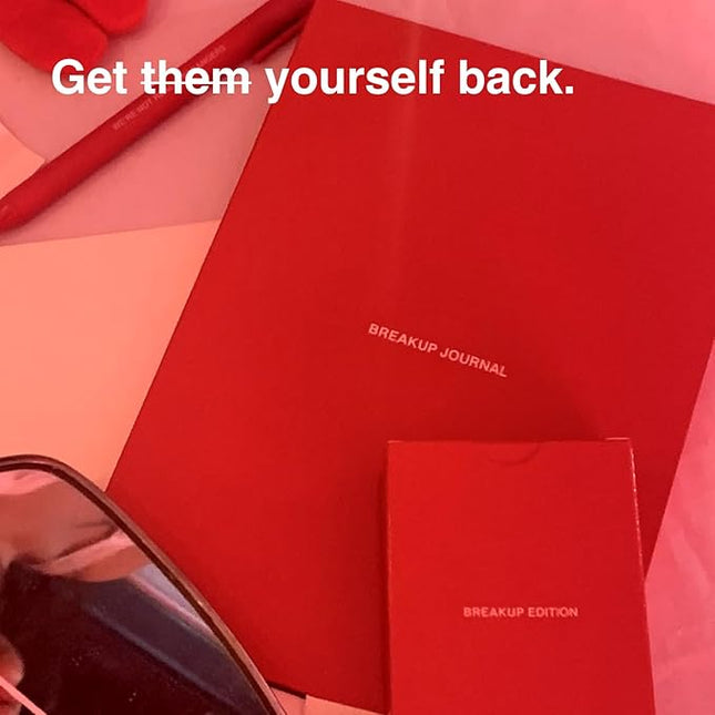 WE'RE NOT REALLY STRANGERS Breakup Kit – 51 Cards & a Journal for Healing and Moving On - for Singles, Adults, & Teens - for Memorable Game Nights, Ages 18+,1-2 Players