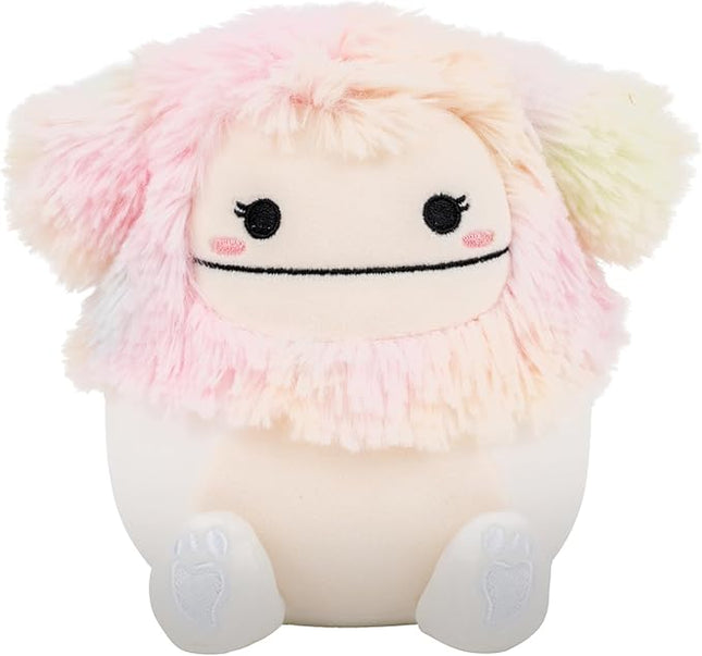 Squishmallows Original 5in Zaylee The White Bigfoot with Rainbow Mane – Official Jazwares Plush (Little)