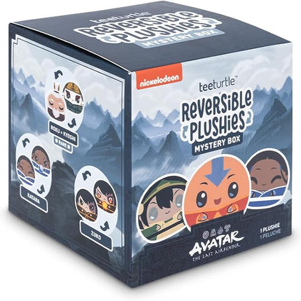 TeeTurtle Avatar The Last Airbender Series Reversible Plushie Mystery Box - 3-Inch Mini Two-Sided Blind Box Plush with Embroidered Details - Cute Collectible Surprise Toy for Kids, Teens, and Adults