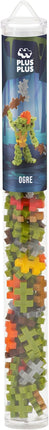 Plus Plus 3D Puzzle Cryptid Construction Building Block Set, Fun Fantasy Figures Stem Toys for Kids, 70 Interlocking Pieces - Ogre Mini Maker Tube