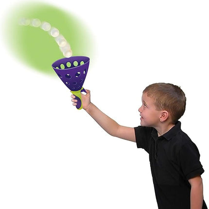 Geospace Original POP 'N Catch Family Skill Game with 2 Launchers - Launch & Catch The Ball for Hours of Fun! Perfect for Backyard, Beach or Tailgate Parties! Outdoor or Indoor Fun for Kids & Adults