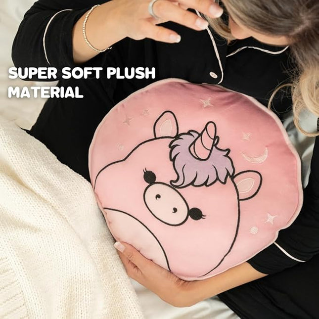 Squishmallows Super Soft Decorative Cushion, (Official Squishmallows Product), 8 Inches Round, Polyester Fill by Franco