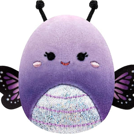 Squishville by Original Squishmallows Purple Pals Squad Plush - Six 2-Inch Squishmallows Plush Including Bashira, Mollie, Carlota, Patrick, Rida, and Jazzy - Toys for Kids