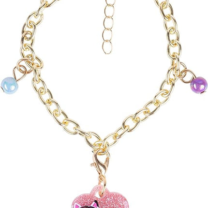 LUV HER Girls Add A Charm Toy Bracelet and Costume Jewelry Box Set - Ages 3+