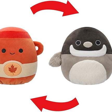Squishmallows Original FlipAMallows 8in Maple Syrup and Canadian Goose Flippable Plush - Official Jazwares Product (Little)