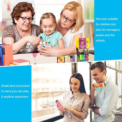 R.Y.TOYS Rotate and Slide Puzzle-Design Patent,Fidget Toys(Restore Order/Create Patterns) 8 Colors,6 Layers-Detach Piece for Quick Play,Brain Teaser,Sensory Toys,Birthday Gifts,Stocking Stuffers