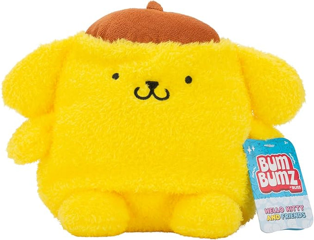 BumBumz 7.5-inch Hello Kitty and Friends Bumz - Classic Pompompurin Plush - Collectible Sanrio Toy - from The Makers of Original Squishmallows - Ages 3+