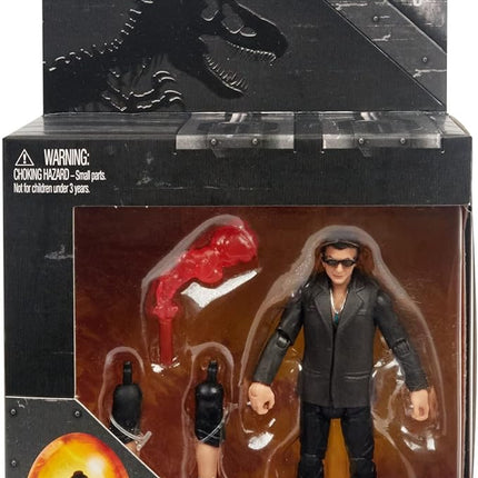 Mattel Jurassic World Toys Jurassic Park Hammond Collection Dr. Ian Malcolm Action Figure with Interchangeable Arms and Accessory, Gift and Collectible