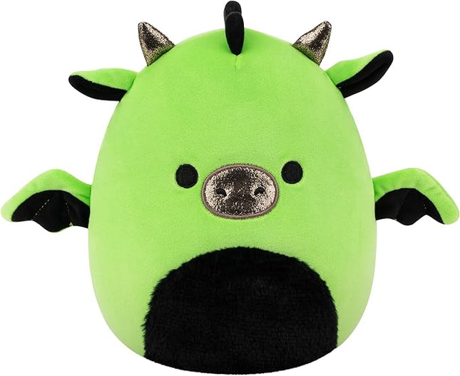 Squishmallows Original 8in Excalibur the Neon Green Dragon – Official Jazwares Halloween Plush (Little)