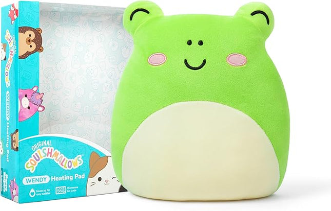 Squishmallows Wendy The Frog by Relatable, Microwavable Heating Pad for Period Cramps, Easter Basket Stuffer Plushie, Easter Gift Ideas for Teens and Kids, Includes 1 Lavender Scented Heating Pad