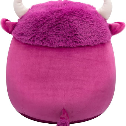 Squishmallows Original 12-Inch Dave Plum Bison - Official Jazwares Plush (Medium-Sized)