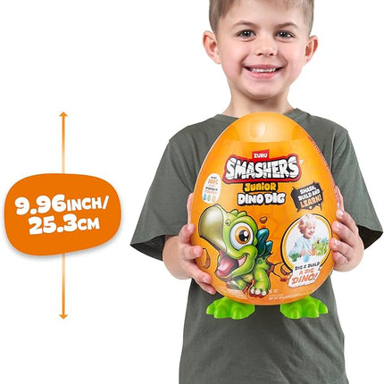 Smashers Junior Dino Dig Small Egg (Triceratops) by ZURU 12+ Surprises Compounds Mold Dinosaur Preschool Toys Build Construct Sensory Play - 3 Years +