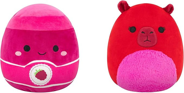 Squishmallows Original 8in Capybara and Jam FlipAMallows – Official Jazwares Flippable Plush (Little)