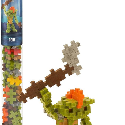 Plus Plus 3D Puzzle Cryptid Construction Building Block Set, Fun Fantasy Figures Stem Toys for Kids, 70 Interlocking Pieces - Ogre Mini Maker Tube