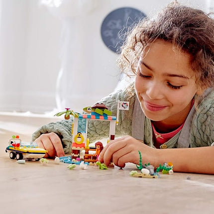 LEGO Friends Turtles Rescue Mission 41376 Rescue Building Kit with Olivia Minifigure and Toy Turtles, Includes Toy Rescue Vehicle and Clinic for Pretend Play (225 Pieces)