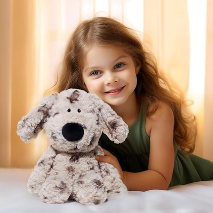 Dog Stuffed Animals Adorable Dalmatian Plush Toys 11.8 inches Soft and Comfort Dog Plush Toy Gift for Kids, Gray