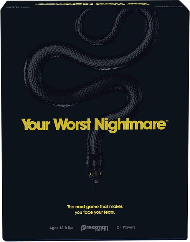 Your Worst Nightmare by Pressman - The Card Game That Makes You Face Your Fears, Black