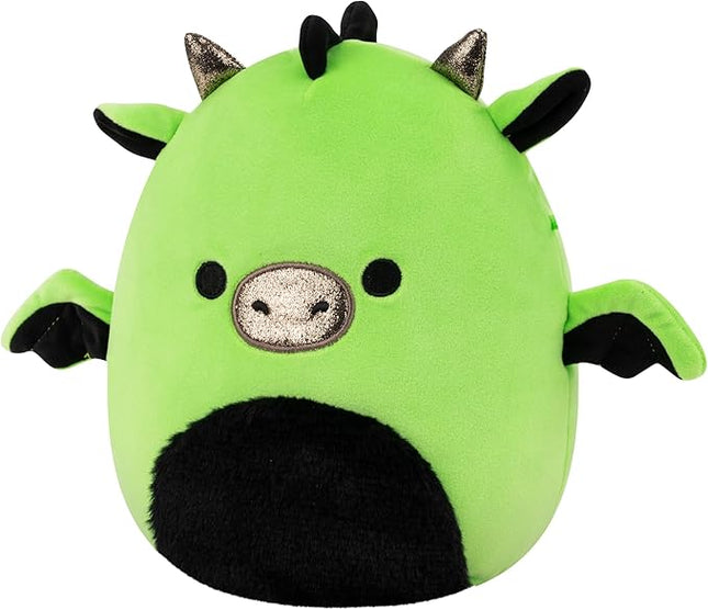 Squishmallows Original 8in Excalibur the Neon Green Dragon – Official Jazwares Halloween Plush (Little)