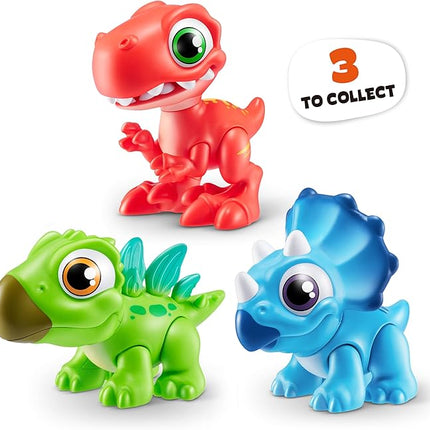 Smashers Junior Dino Dig Small Egg (Triceratops) by ZURU 12+ Surprises Compounds Mold Dinosaur Preschool Toys Build Construct Sensory Play - 3 Years +