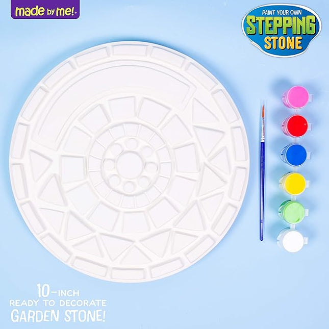 Made By Me Mosaic Stepping Stone, DIY Custom Name Garden Stone, Great Spring & Summer Painting Activity, Arts & Crafts Kit for Kids Ages 5-9