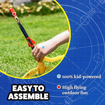 Stomp Rocket X-Treme Rocket Refills, 3 Rockets - Replacement for Rocket Launcher for Kids - Fun Backyard & Outdoor Kids Toys Gifts for Boys & Girls