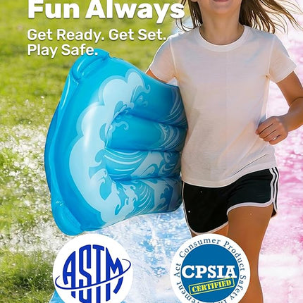 JOYIN 32.5FT Water Slide and 2 Inflatable Boards, Extra Long Heavy Duty Double Lawn Waterslide with Sprinkler for Kids Adults Backyard Summer Water Toy Outdoor Fun, Blue, Pink