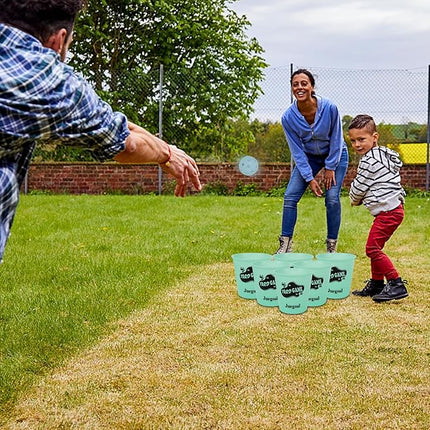 Juegoal Outdoor Giant Yard Pong Game Set Outdoor Toss Game Throwing Game for Beach, Camping, Lawn and Backyard