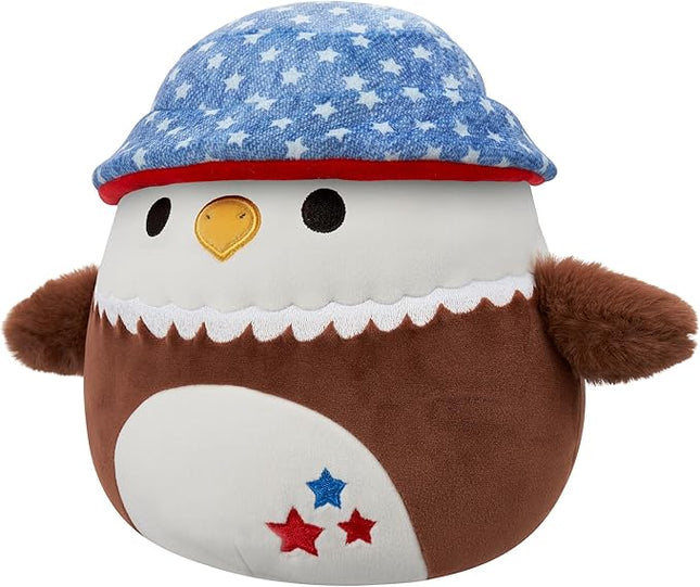 Squishmallows Original 5in Edward The Bald Eagle with Bucket Hat – Official Jazwares Plush (Little)