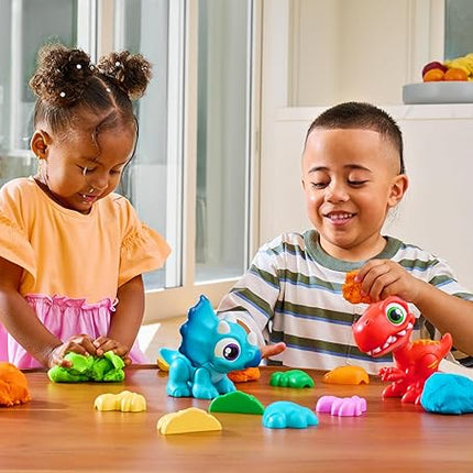 Smashers Junior Dino Dig Small Egg (Triceratops) by ZURU 12+ Surprises Compounds Mold Dinosaur Preschool Toys Build Construct Sensory Play - 3 Years +