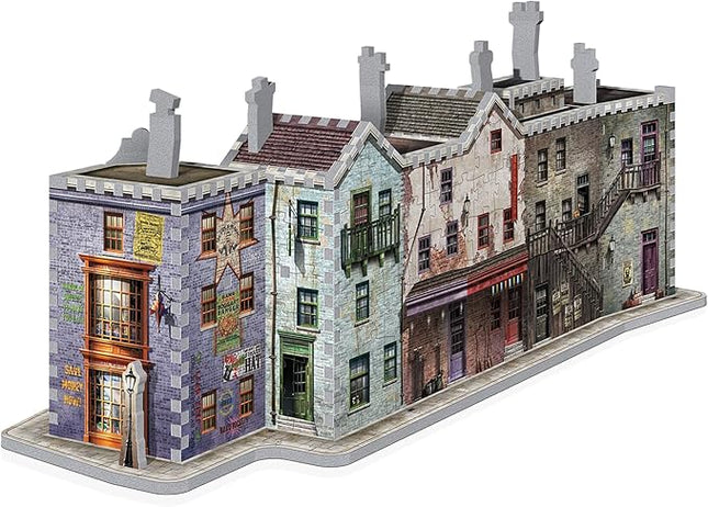 Wrebbit3D Harry Potter 3D Puzzle Model of Diagon Alley | 450 Real Jigsaw Puzzle Pieces | Build and Journey Through The Wizarding World