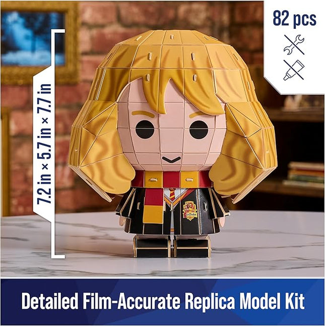 4D Build, Harry Potter Hermione Granger 3D Model Kit, Harry Potter Collectibles & Desk Decor, Adult Puzzle, Building Toys, 82 Pieces, 3D Puzzles, Gift Ideas for Ages 12 & Up
