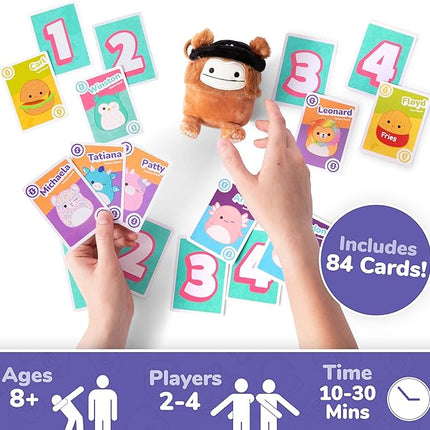 Squishmallows Take4 by Relatable, Exciting Games, Board Games and Card Games for Family Gatherings, Great for Kids Games, Includes 1 Exclusive Collectible Squishmallows, 84 Cards, and Instructions