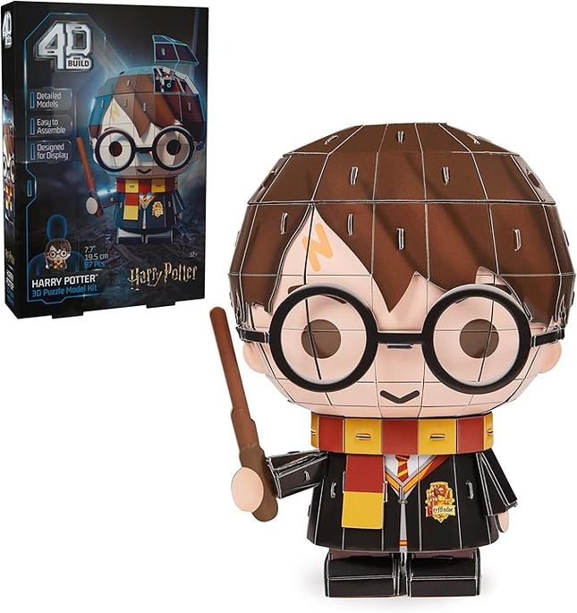 4D Build, Harry Potter Character 3D Puzzle Model Kit 87 Pcs, Harry Potter Gifts Desk Decor, Building Toys, 3D Puzzles for Adults & Teens 12+