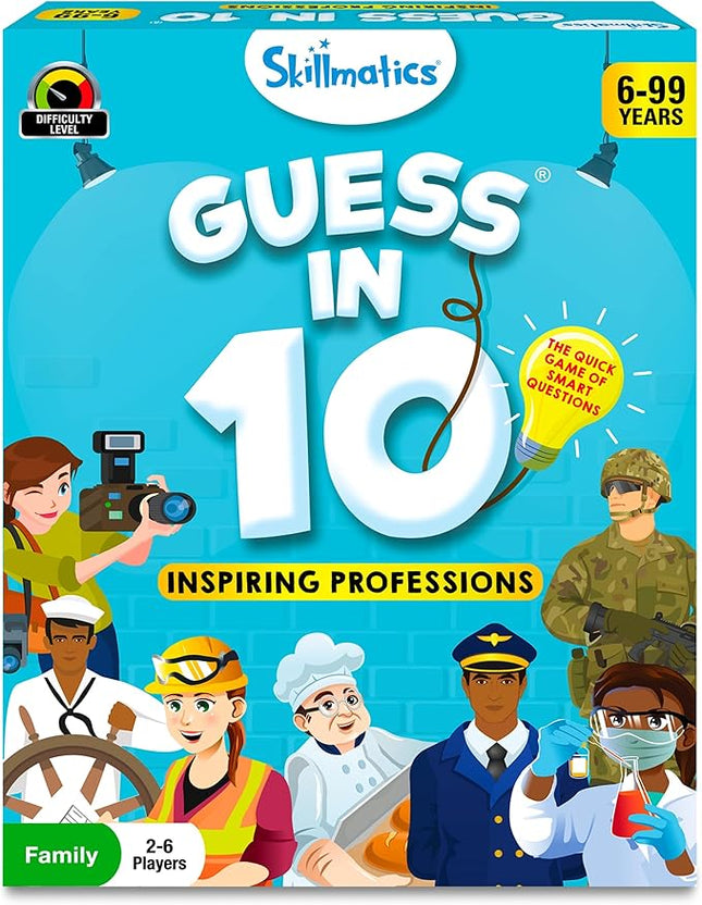Skillmatics Guess in 10 Professions, Perfect for Boys, Girls, Kids & Families Who Love Card Games, Educational Toys, Gifts for Ages 6, 7, 8, 9 and Up