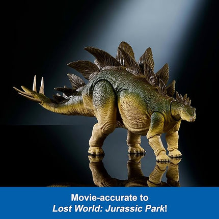 Mattel Jurassic World Hammond Collection Action Figure, Lost World Jurassic Park Stegosaurus, Carnivore Large Dinosaur Toy, Posable Wired Tail