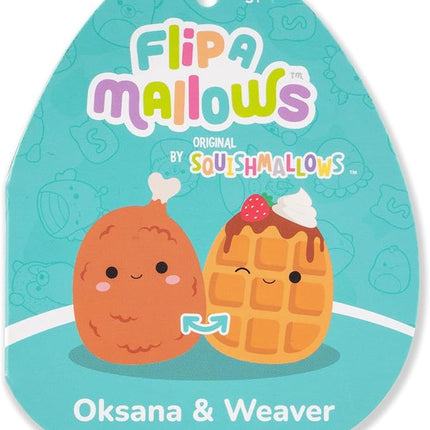 Squishmallows Original FlipAMallows 8in Chicken and Waffles Flippable Plush - Official Jazwares Product (Little)