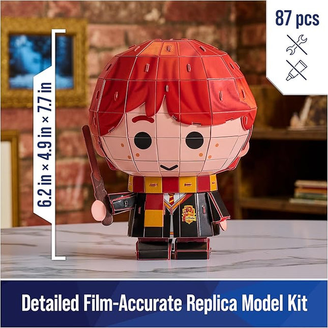 4D Build, Harry Potter Ron Weasley 3D Model Kit, Harry Potter Collectibles & Desk Decor, Adult Puzzle, Building Toys, 87 Pieces, 3D Puzzles, Gift Ideas for Ages 12 & Up