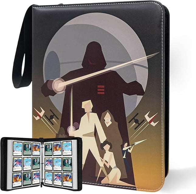 Card Binder for Star Wars Trading Cards,9 Pocket with 60 Sleeves up to 1080 Cards,Waterproof Card Storage Book,Star Wars Cards Display Case