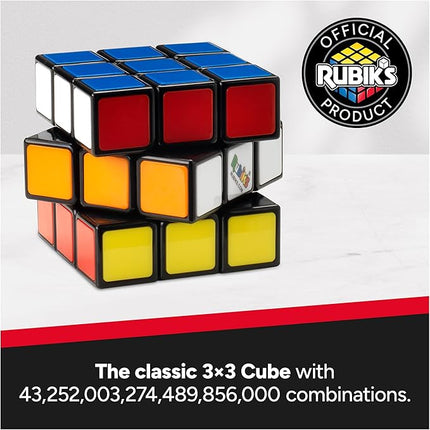 Rubik's Cube, The Original 3x3 Cube, Problem-Solving Brain Teaser, Color-Matching Puzzle, Fidget Toy, Sensory Puzzle, Easter Basket Stuffer, for Ages 8 & Up