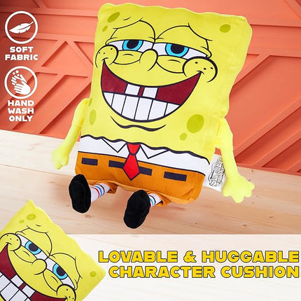 Get Trend Spongebob Squarepants Plush Cushion Pillow, Soft Plush Throw Pillow Cute Fluffy Cushion Bedroom Decor, Gifts for Teens, Women (Yellow Spongebob, L13.8 x W11)